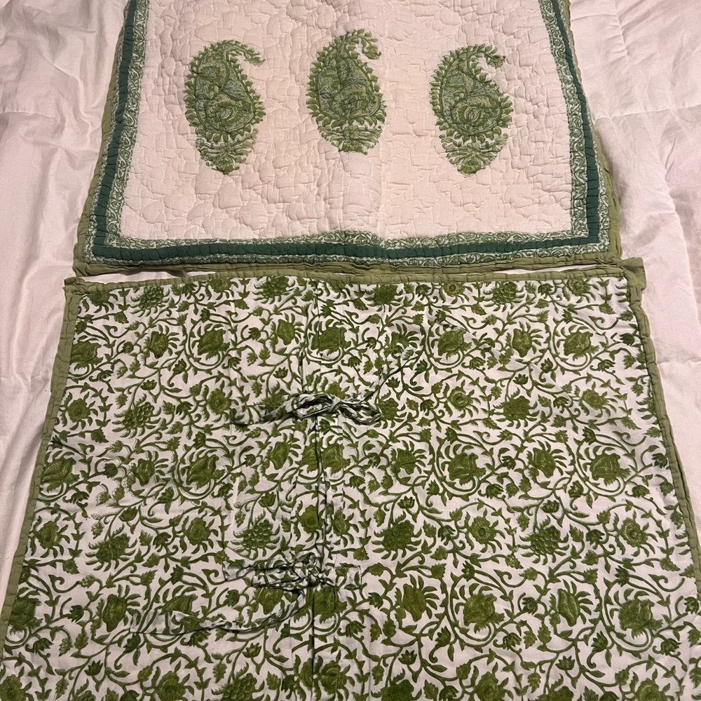 Pair of Pottery Barn Paisley Pillow Shams